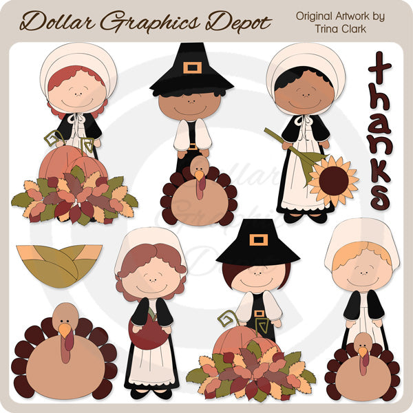 Thanksgiving Fancies - Clip Art
