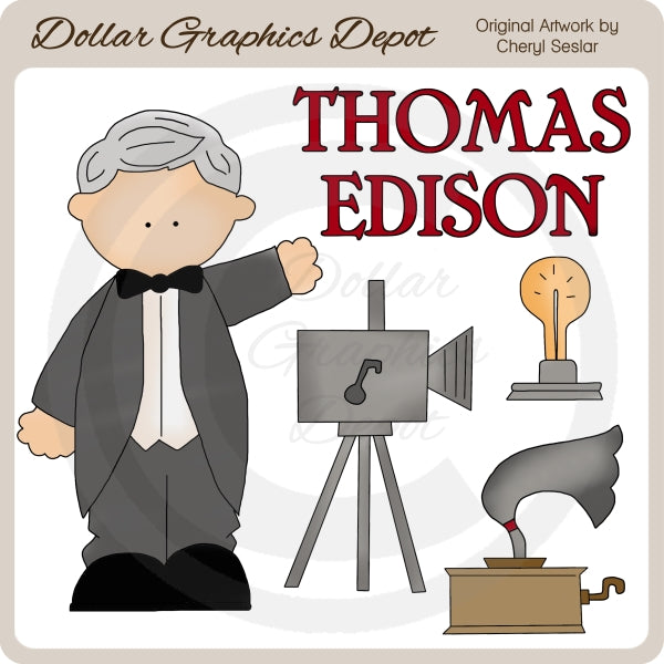 Thomas Edison - Imágenes Prediseñadas