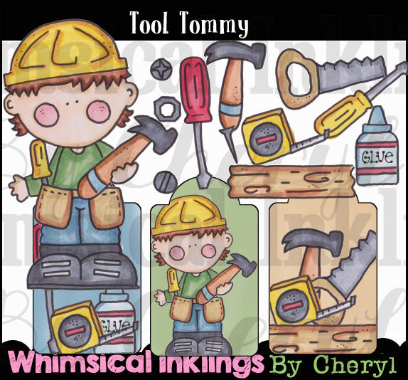 Tool Tommy...Collezione di grafica colorata a mano