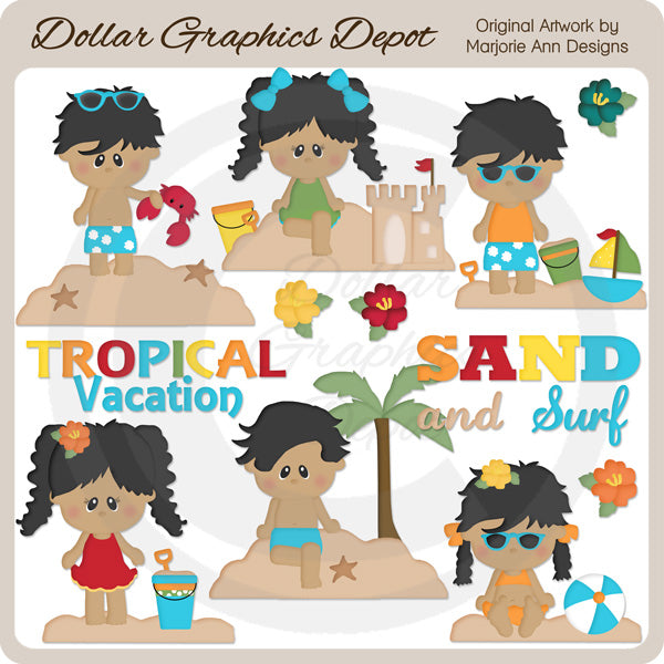 Tropical Vacation 2 - Clip Art