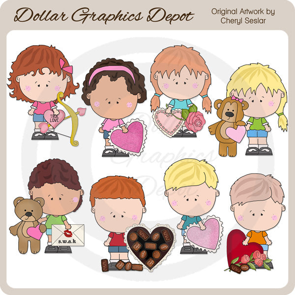 Munchkins di San Valentino - ClipArt