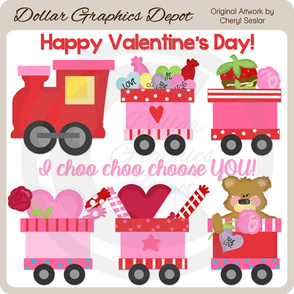 Treno di San Valentino - ClipArt