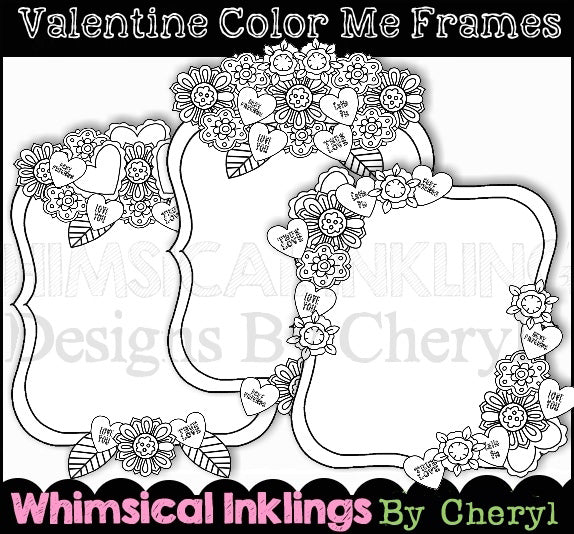 Valentine Color Me Frames  (WI)