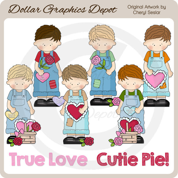 Valentine's Day Boys - Clip Art - DCS Exclusive