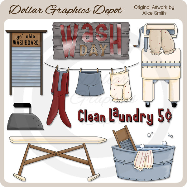 Wash Day - Clip Art