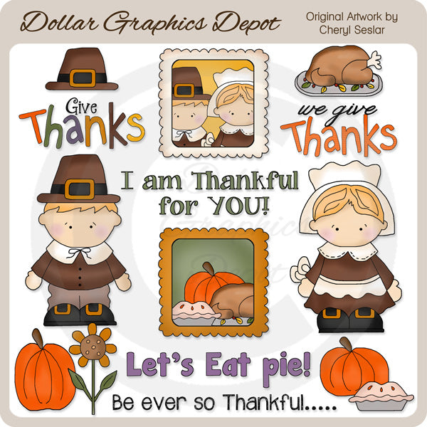 We Give Thanks - Clip Art