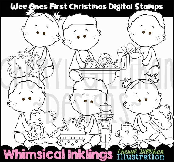 Wee Ones_First Christmas_Digital Stamps