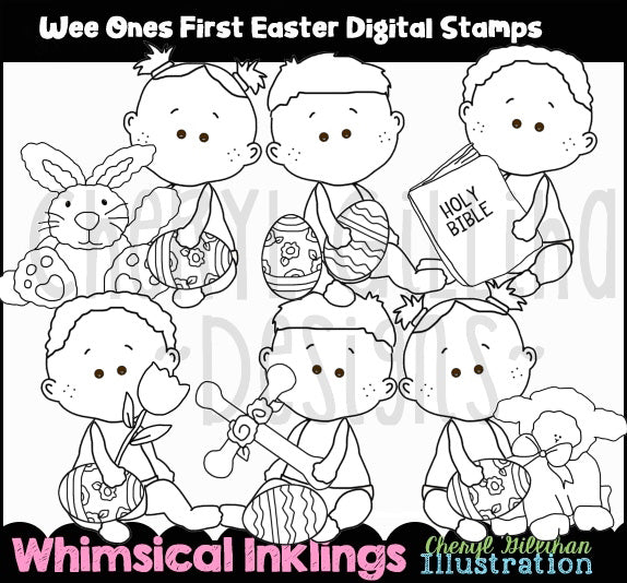 Wee Ones_First Easter_Digital Stamps