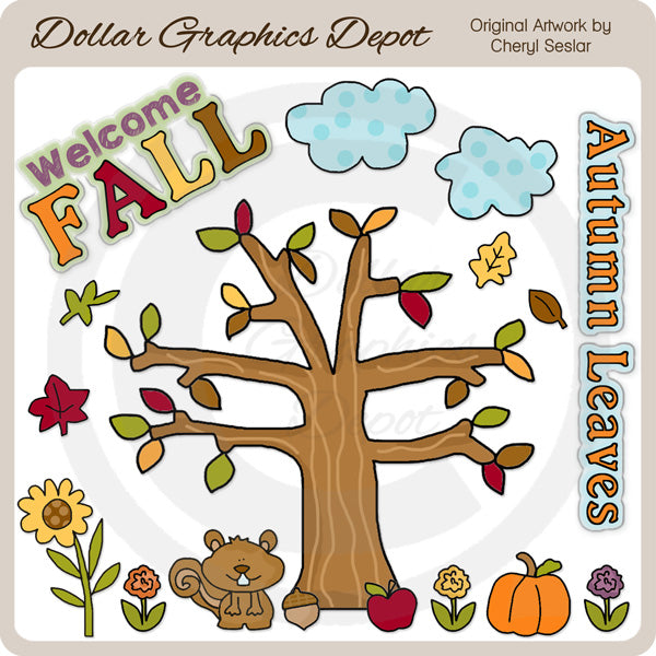 Welcome Fall 1 - Clip Art