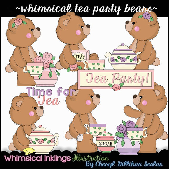 Whimsical Bears...Tea Party Bears