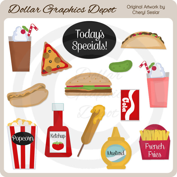 Fast food delizioso - ClipArt