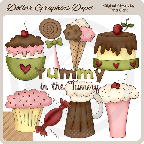 Yummy In The Tummy - Clip Art